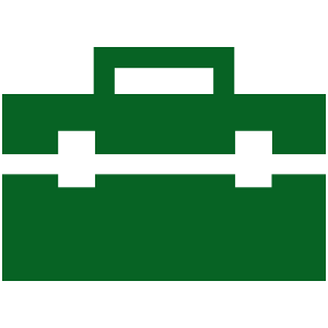 green toolbox icon