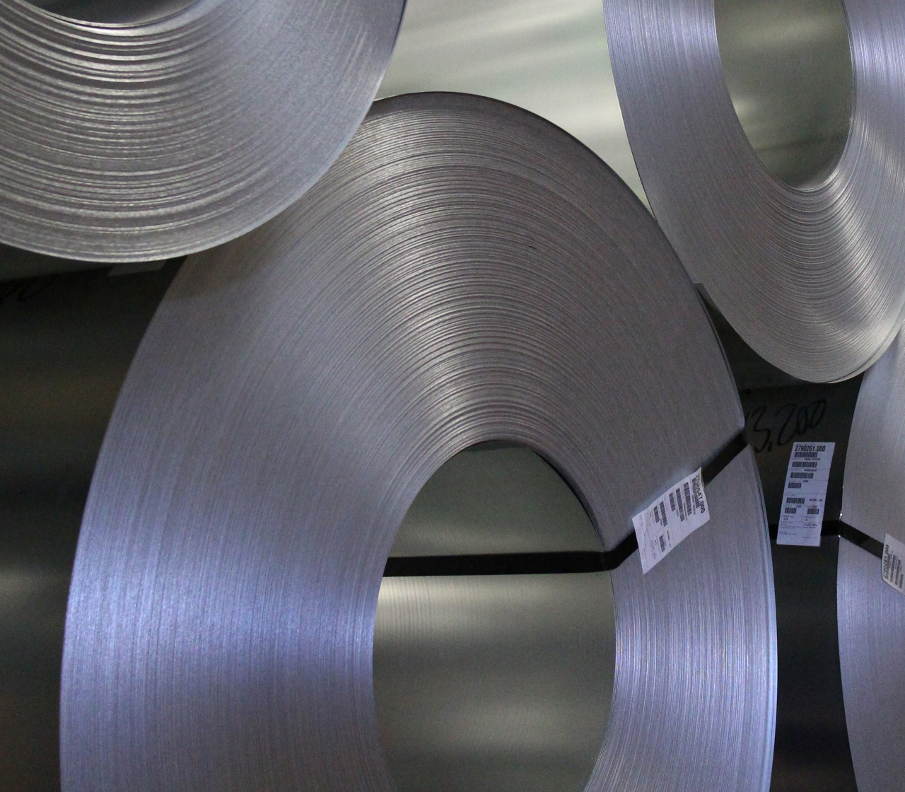 Photo of Nucor steel sheet coils