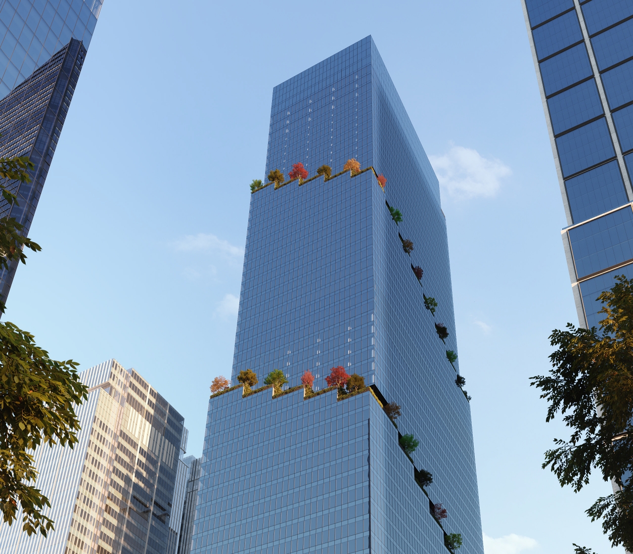 Image of The Spiral building in NYC, built with Nucor steel