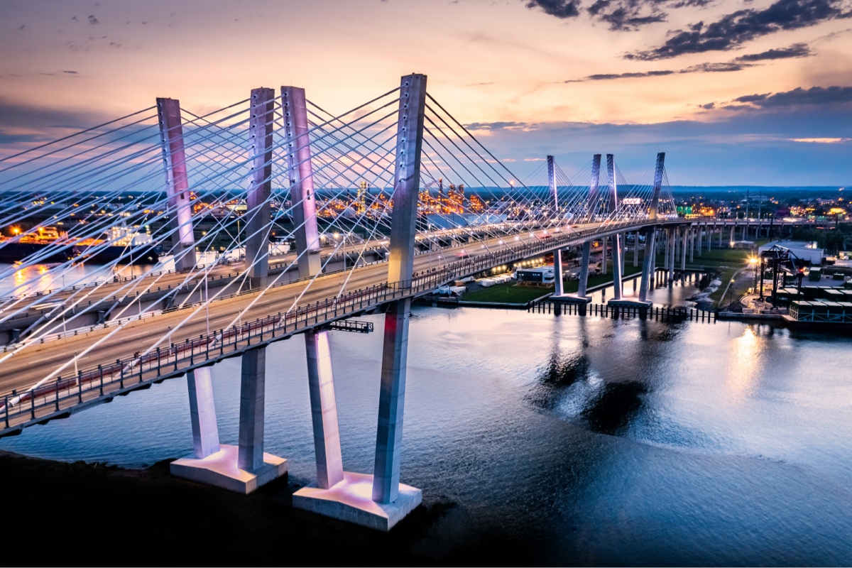 Goethals Bridge made from Nucor steel