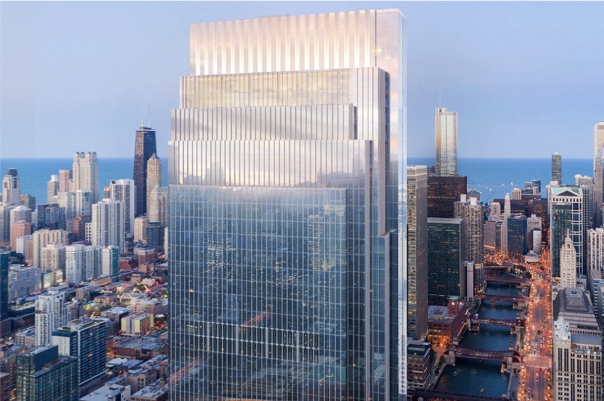 Photo of high rise in Chicago made with Aeos steel