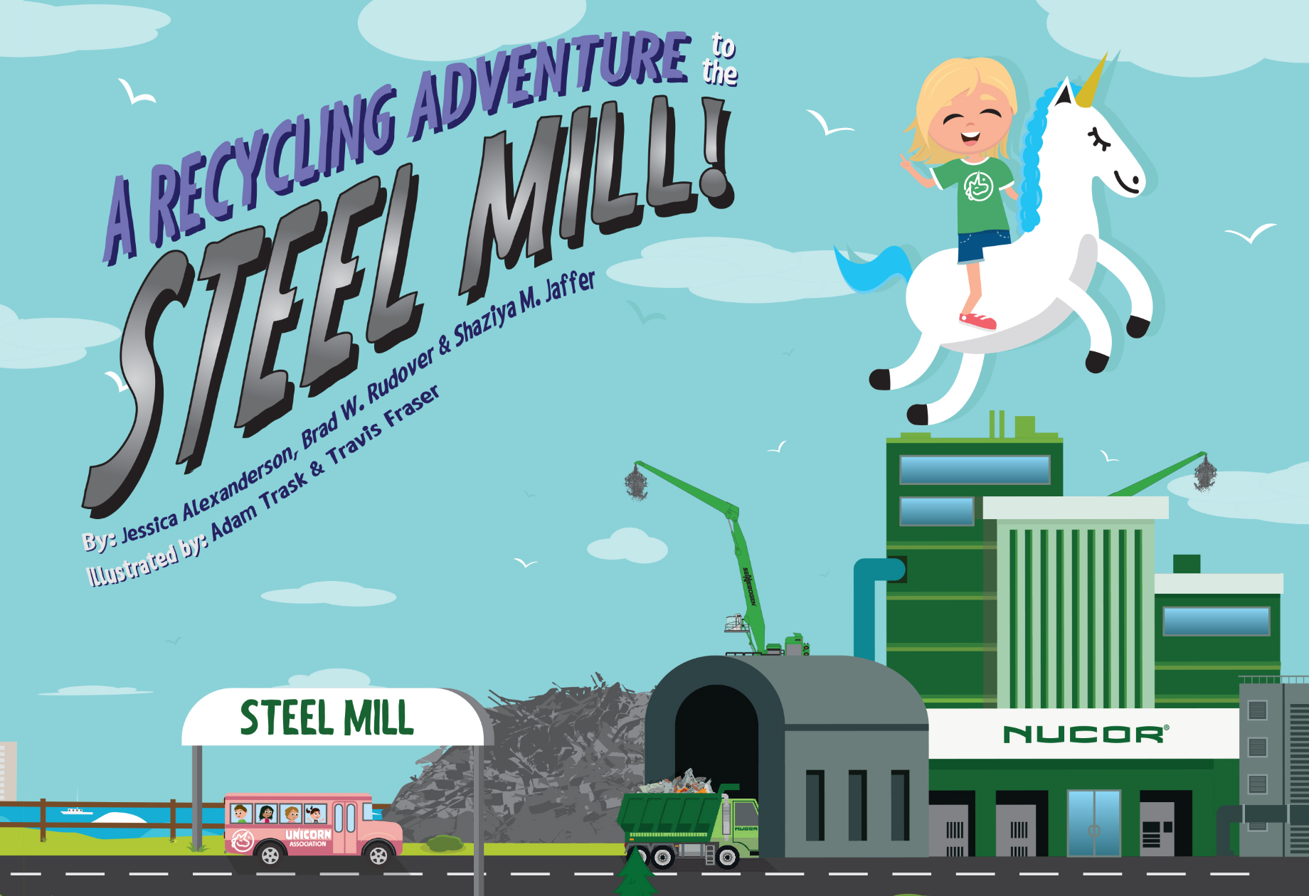 nucor community impact children's book A Recycling Adventure to the Steel Mill
