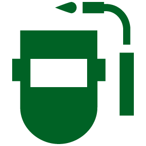 Green welding icon